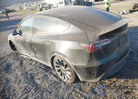 2022 Tesla Model Y Performance Dual Motor All-Wheel Drive из США, поврежденный, VIN 7SAYGDEF7NF552240